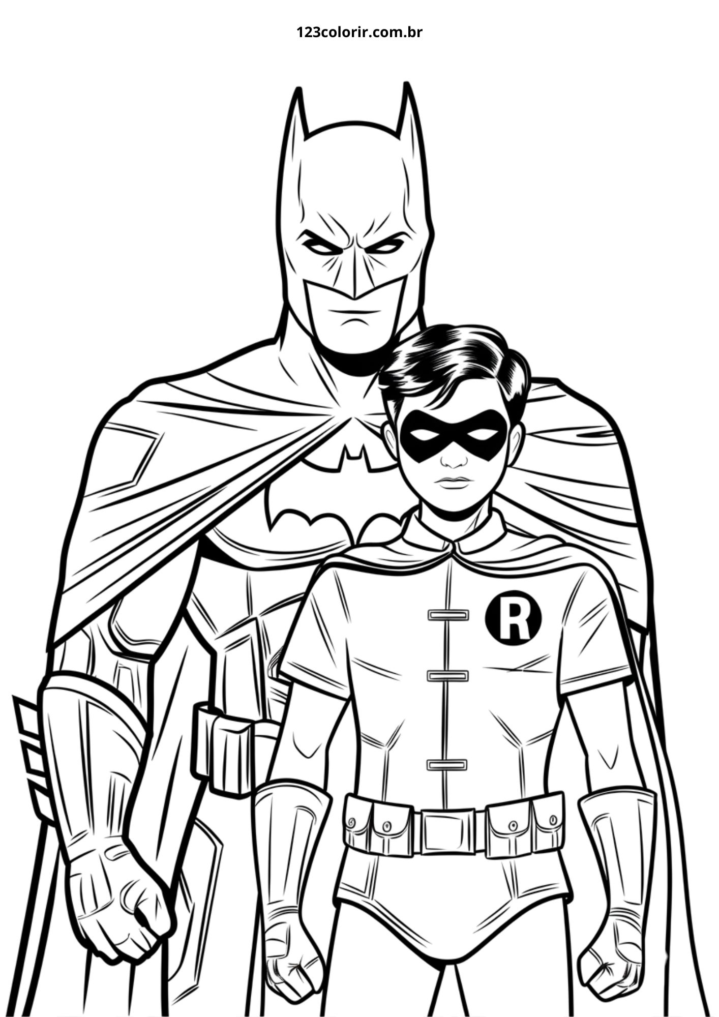 desenhos do batman para imprimir e colorir