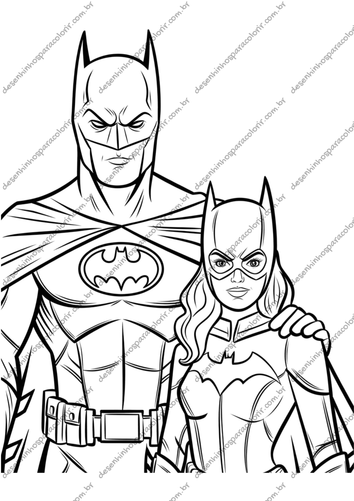 desenhos do batman para colorir 80 anos