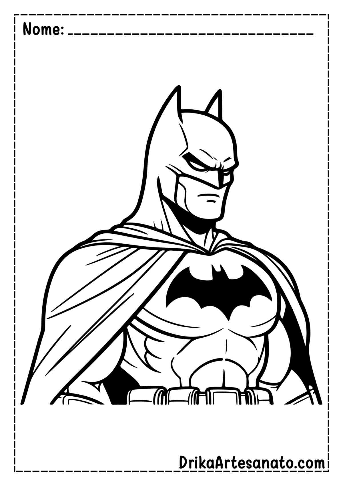 desenhos do batman para colorir simples