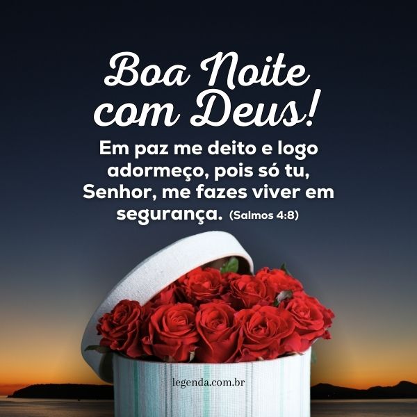 mensagem de boa noite com Deus