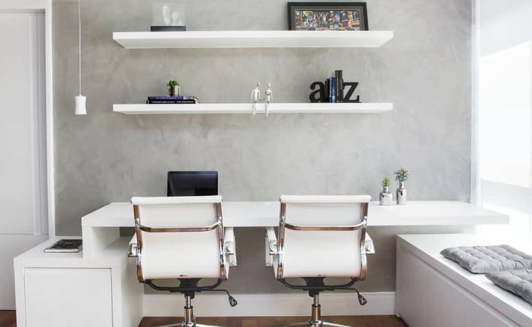 decoração escritório pequeno barato e funcional