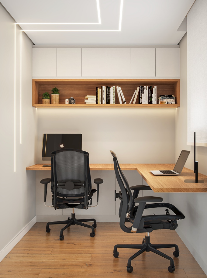 ideias criativas decoração escritório pequeno