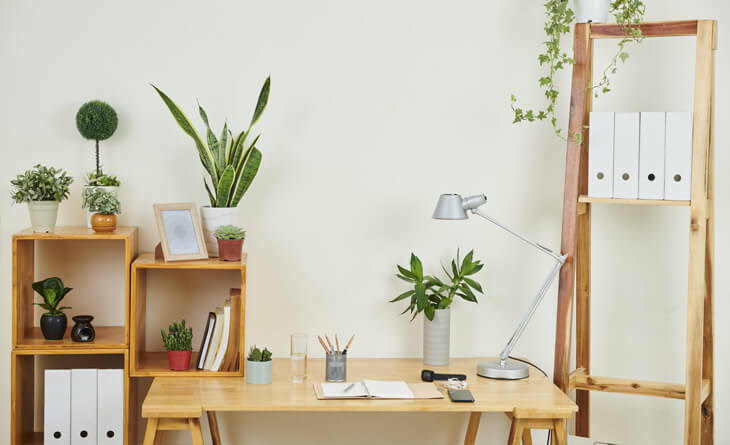 decoração escritório pequeno barato e funcional