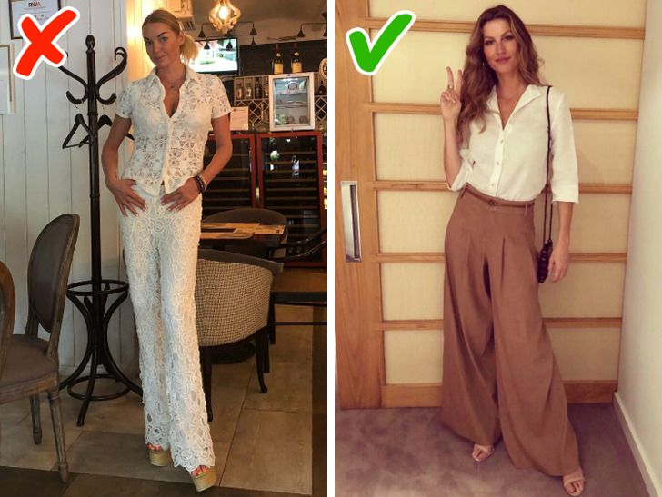 erros ao vestir quadril estreito