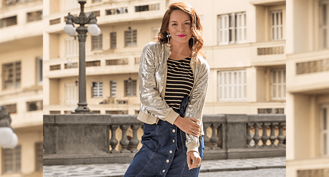 looks com paetê de dia