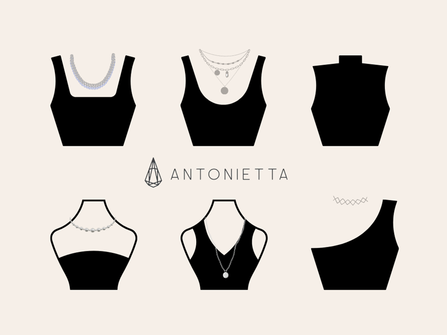 choker vs gargantilha para pescoço longo