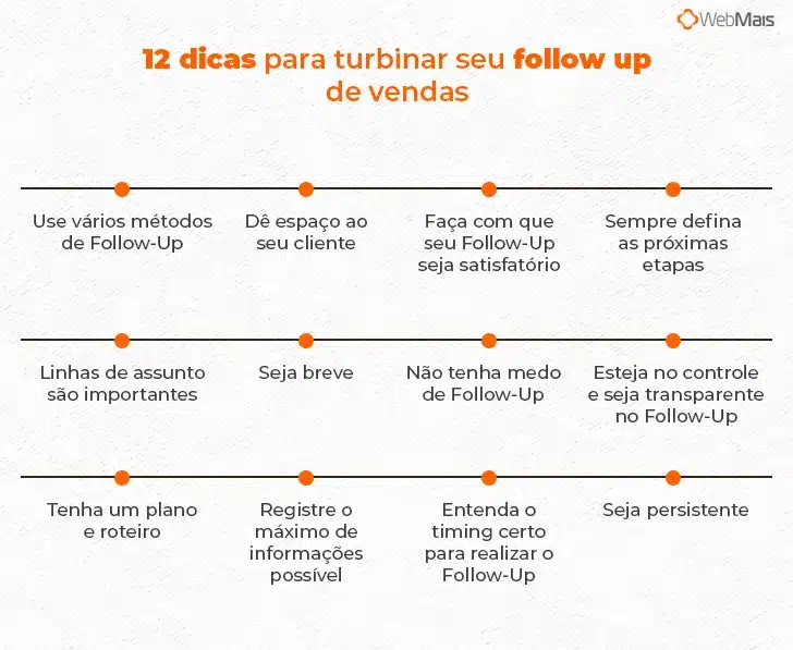 técnicas de follow up de vendas