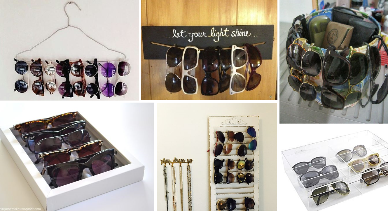 dicas para organizar óculos de sol