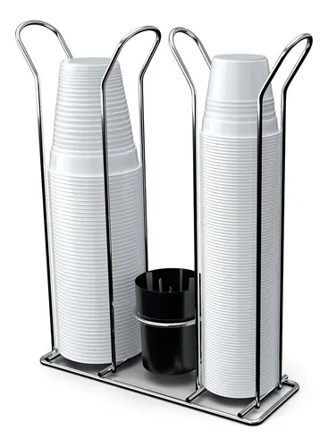 dispenser de copo versus suporte aramado qual comprar