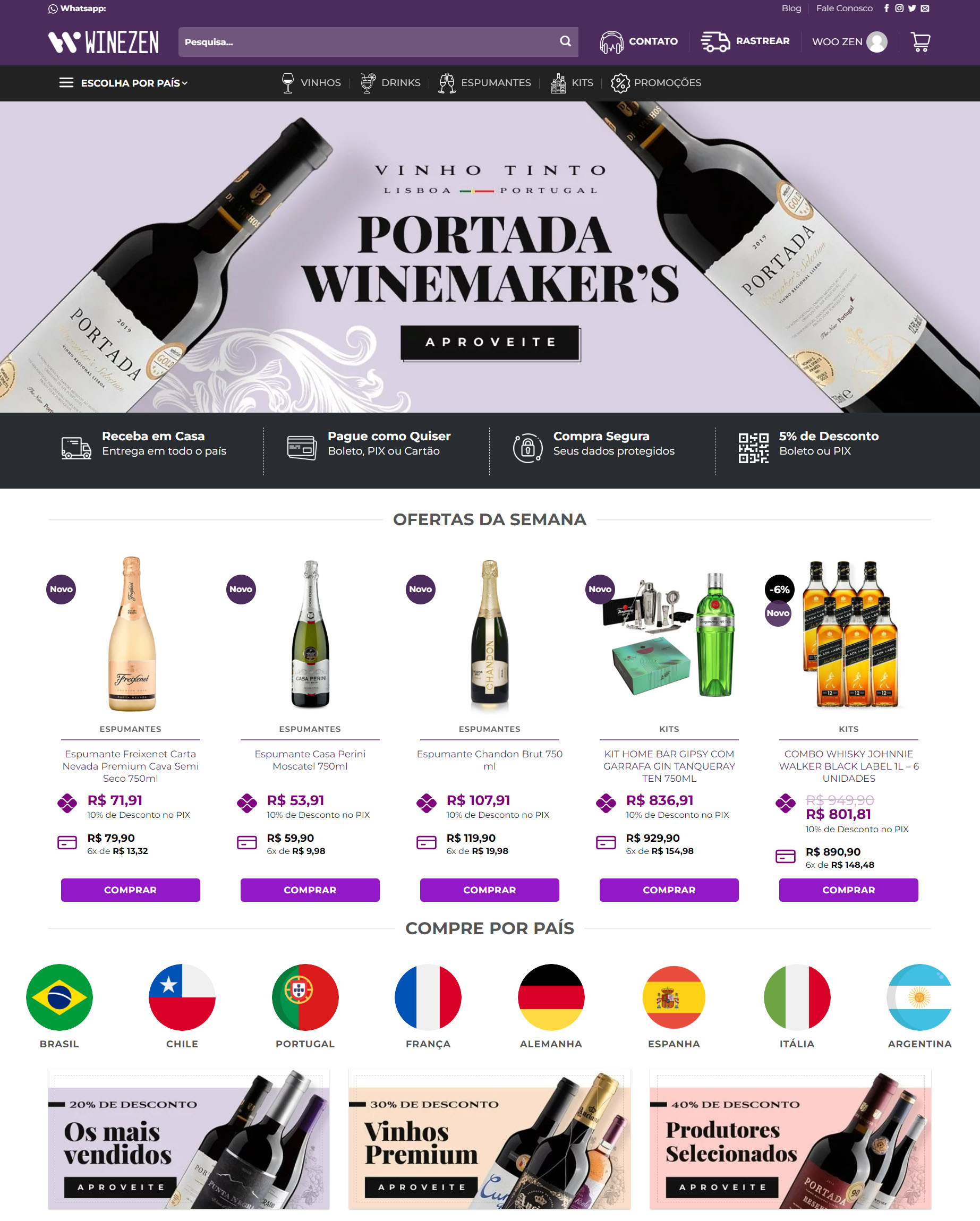 erros comuns ao comprar vinho online