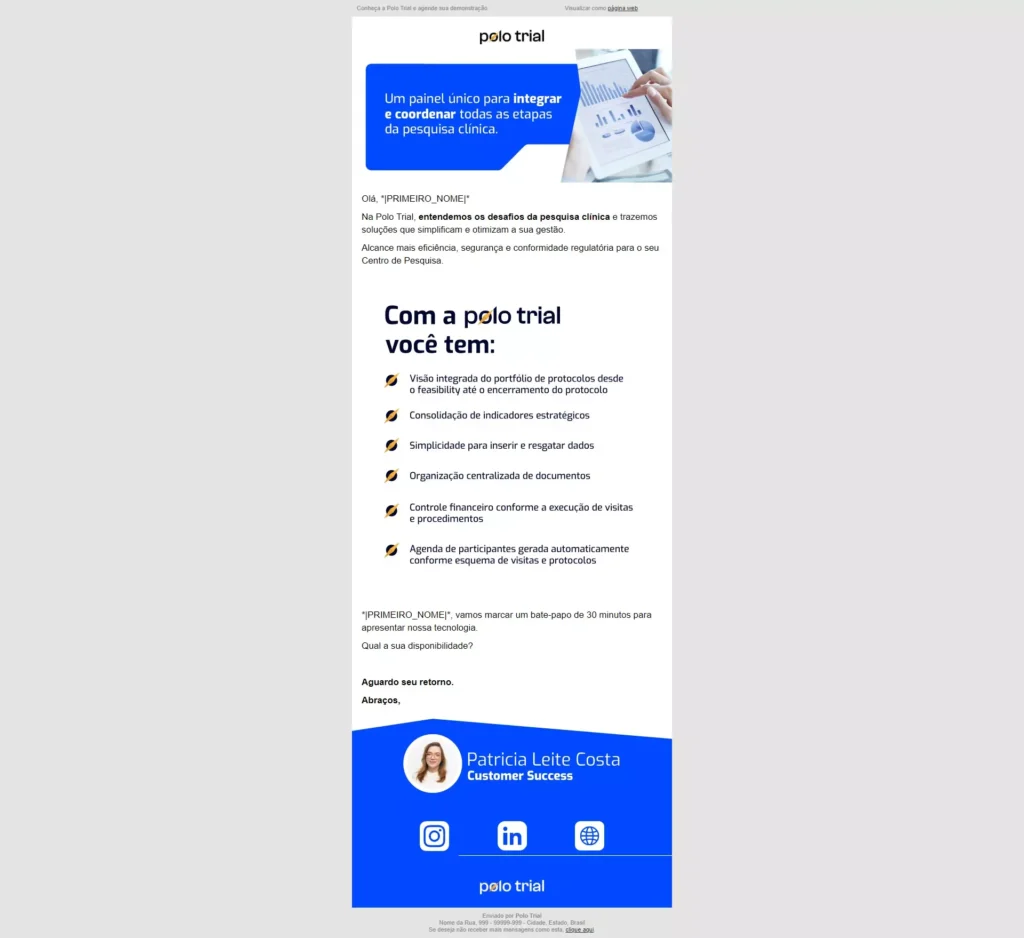 exemplos de email marketing para iniciantes