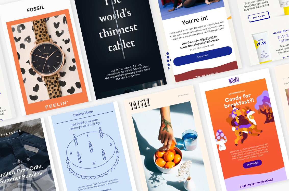 design email marketing vs design site