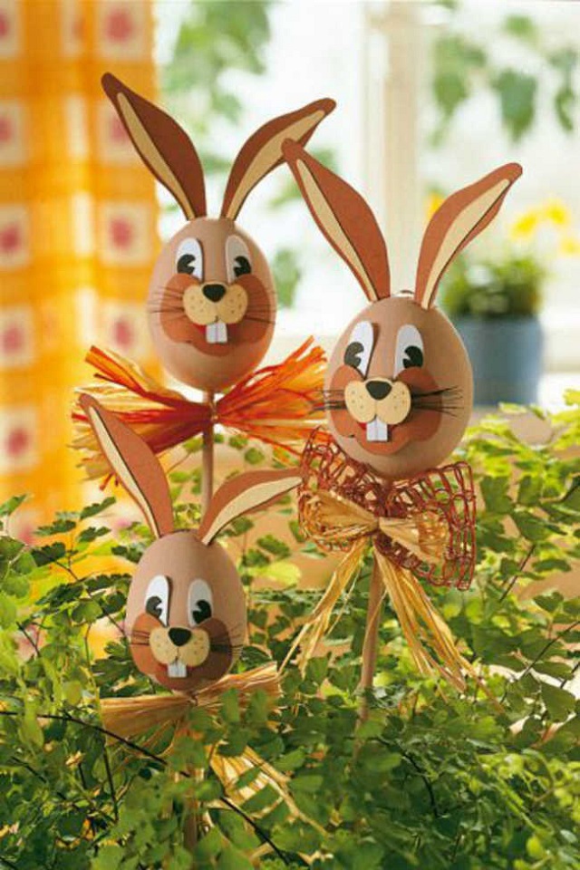 enfeites de páscoa com material reciclado