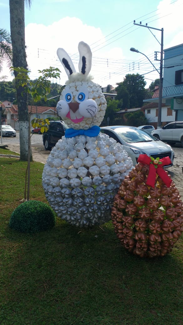 enfeites de páscoa com material reciclado