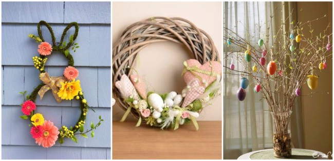 enfeites de páscoa para porta de entrada