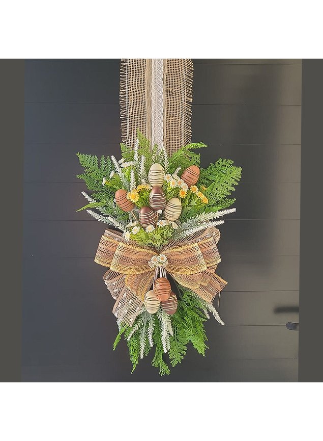 enfeites de páscoa para porta de entrada