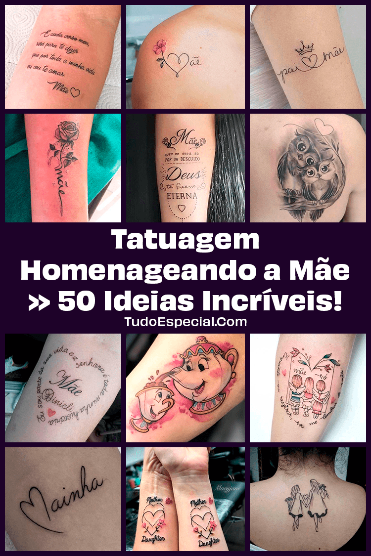ideias tatuagem homenagem mãe falecida criativas