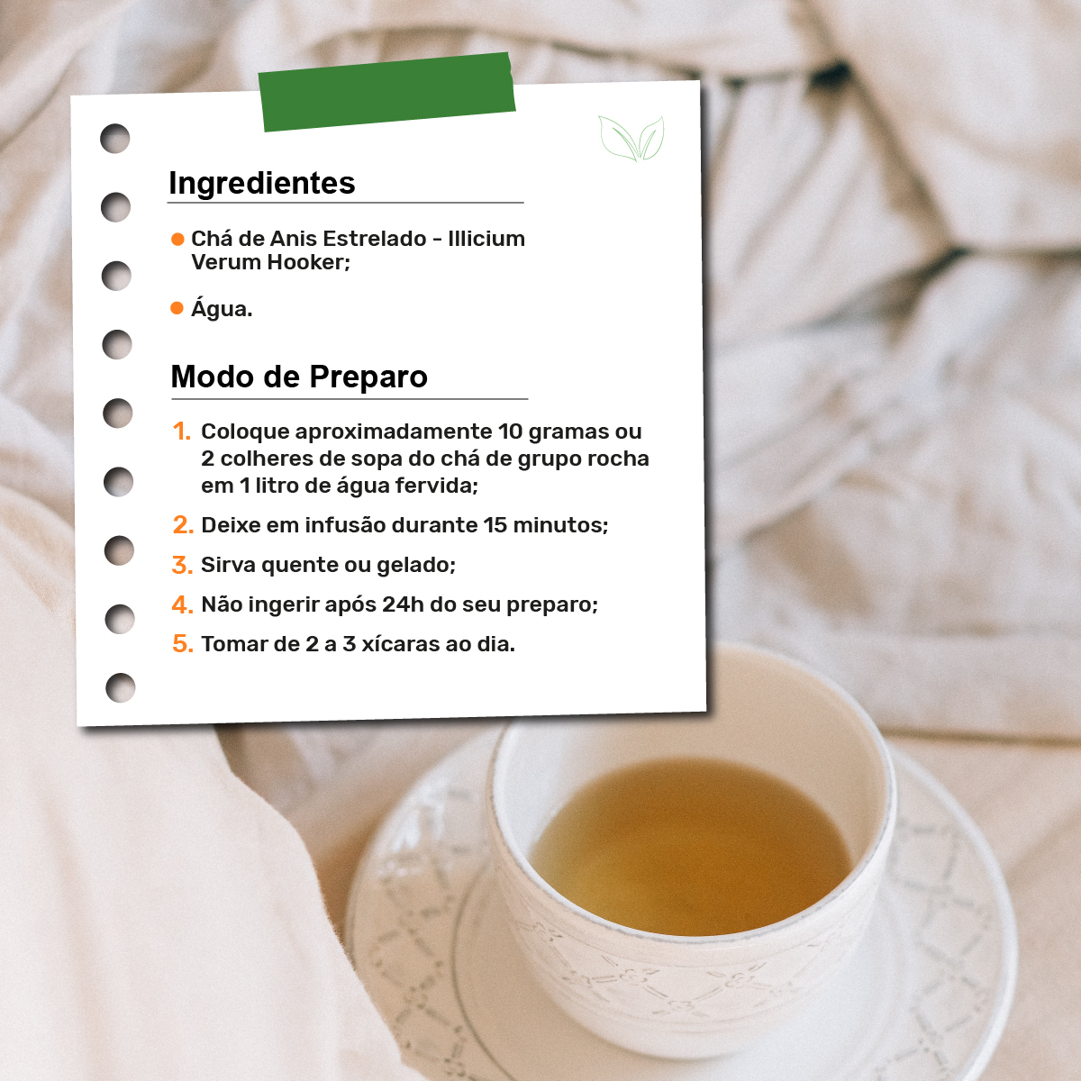 melhores receitas cha anis estrelado