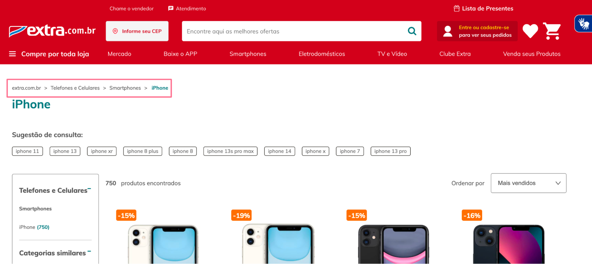 erros comuns ao implementar breadcrumb em lojas virtuais