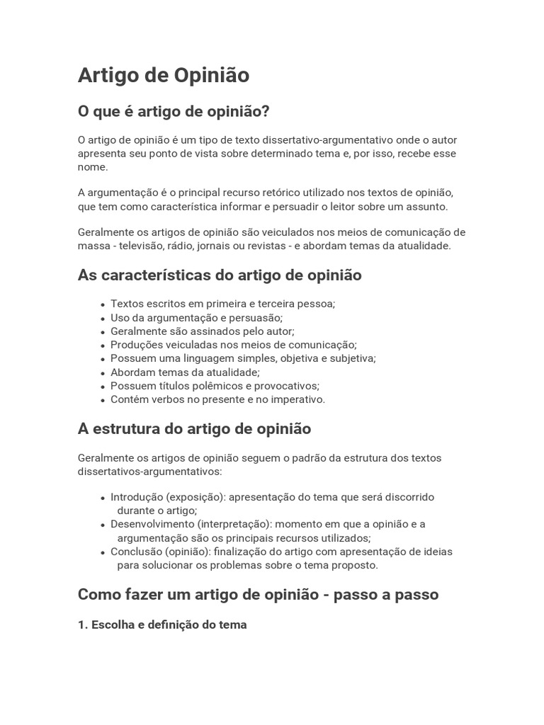 erros fatais ao escrever artigo de opinião