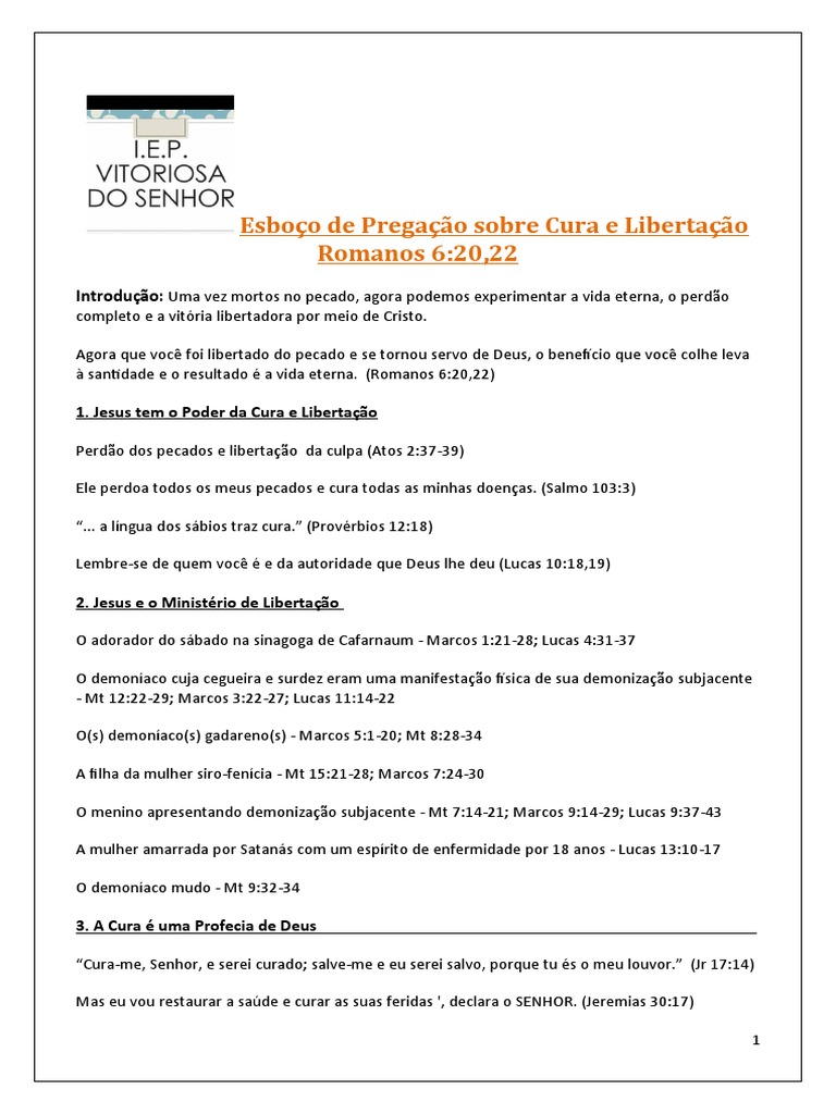 cura interior e libertação espiritual