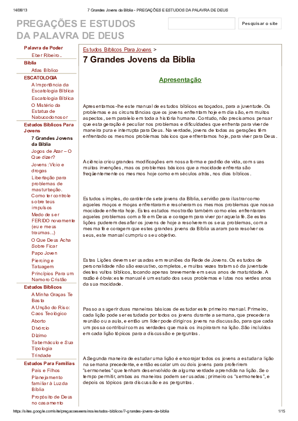 modelos de pregação cristã