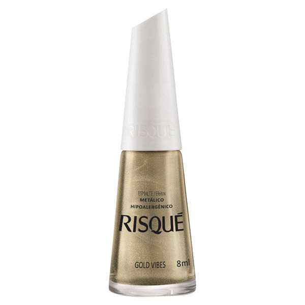 esmalte dourado com glitter para festas