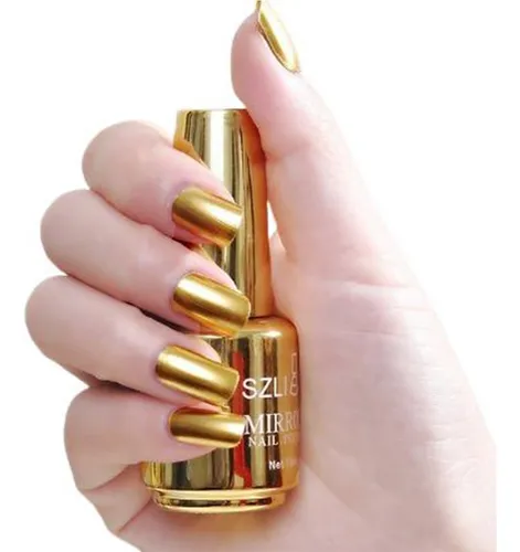 como aplicar esmalte dourado para durar mais