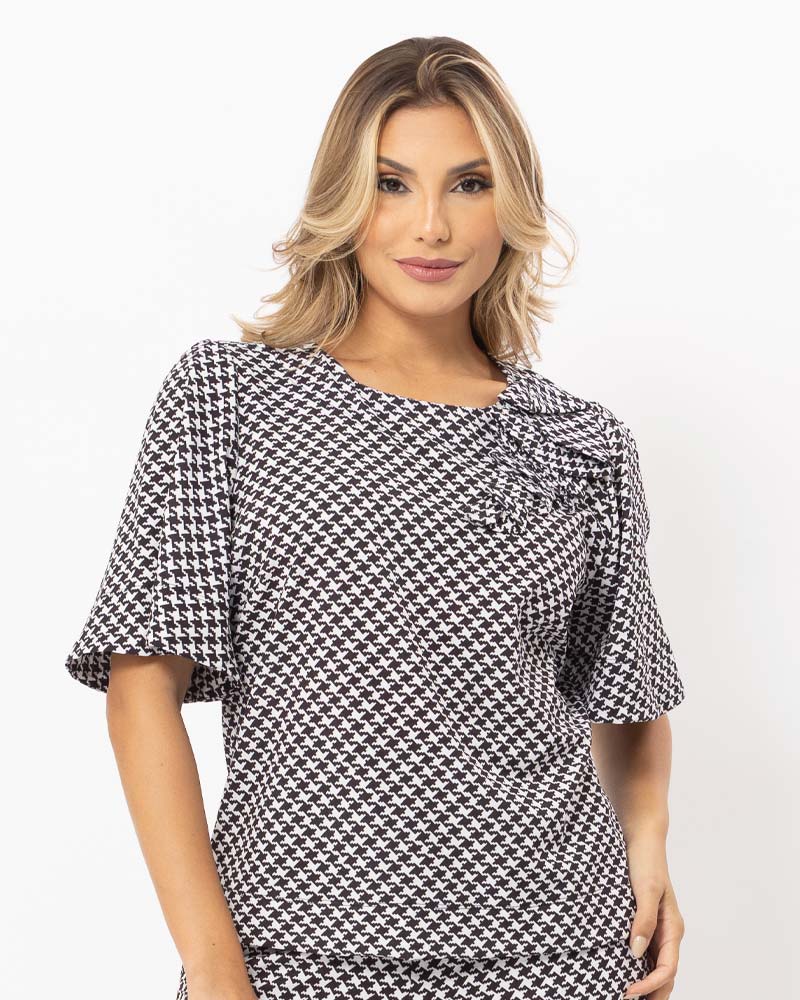 10 Maneiras de Usar a Estampa Pied de Poule em Looks Casuais