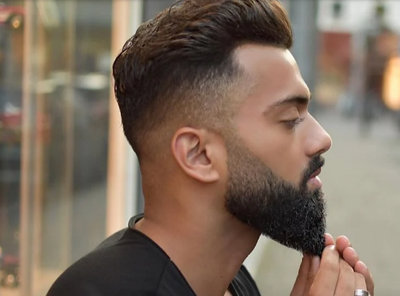 cortes de barba para rosto oval