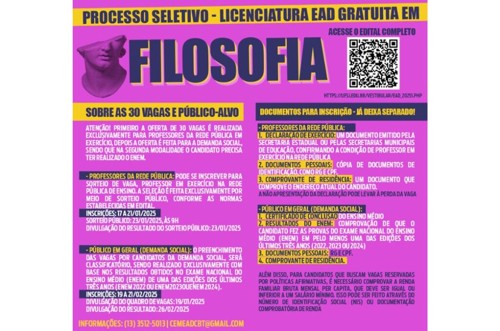 graduação em filosofia online