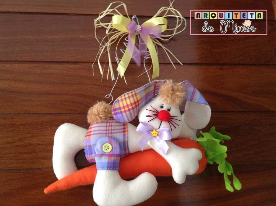 feltro para iniciantes molde coelho