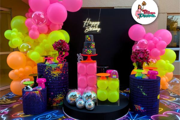 cores neon para decoração