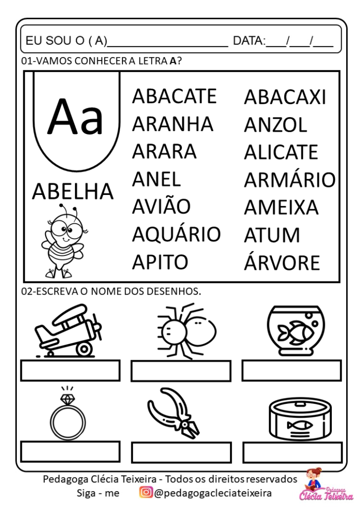 fichas de leitura para educação infantil