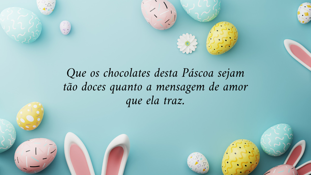 frases para cartão de páscoa