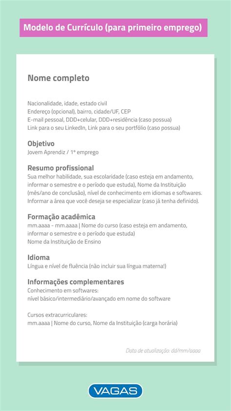 objetivo de currículo com experiência vs sem experiência
