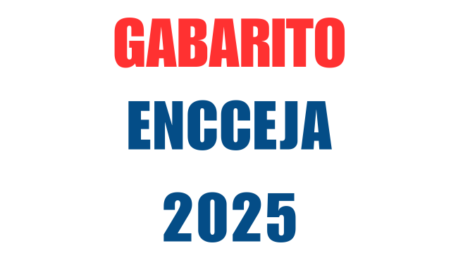 como usar o gabarito encceja 2025 para estudar