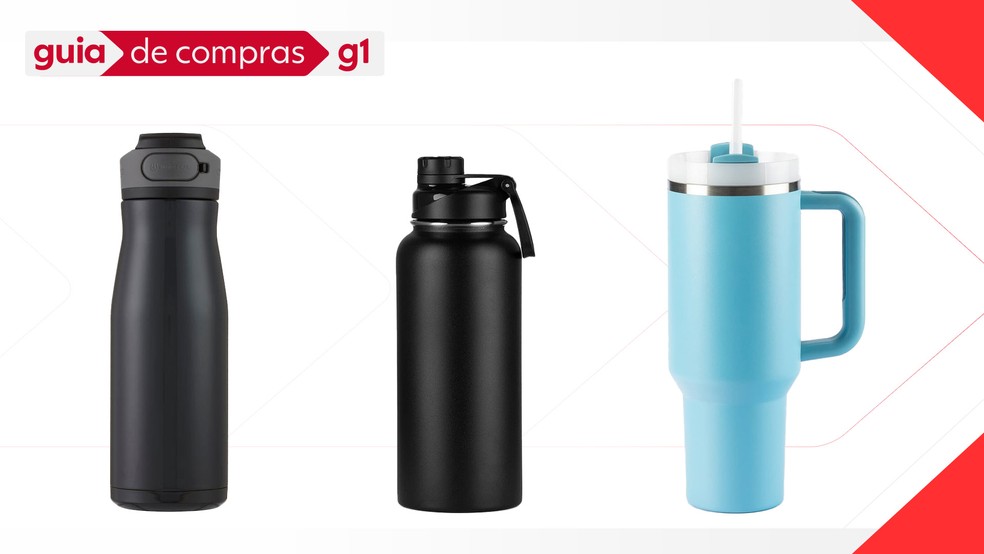 garrafa térmica que mantem a água gelada por mais tempo