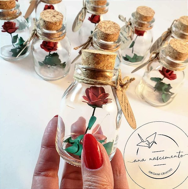 Mini frasco de vidro 20ml lembrancinha