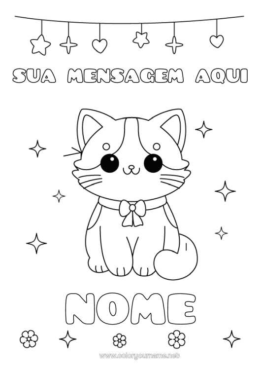 gatinho fofo desenho para colorir youtube