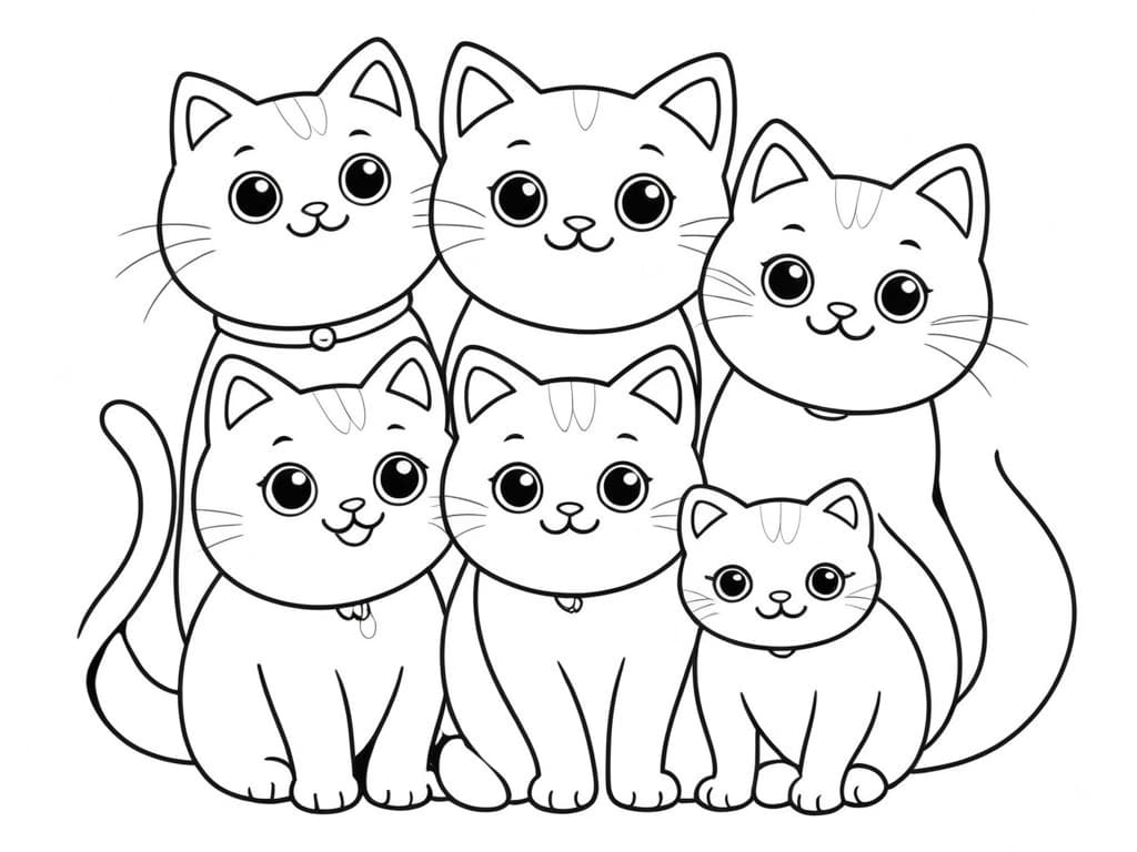 gatinho fofo desenho para colorir passo a passo