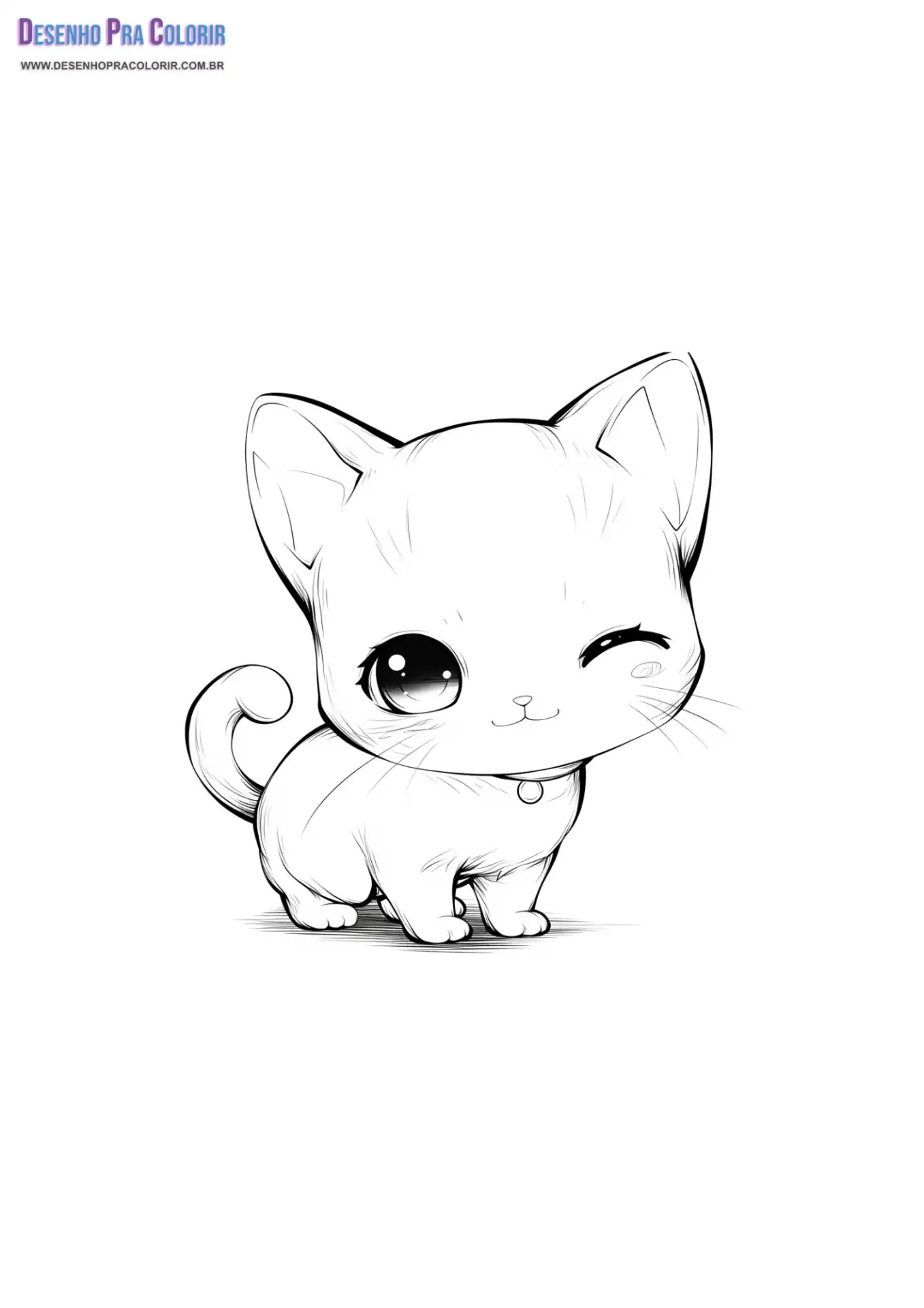 gatinho fofo desenho para colorir youtube