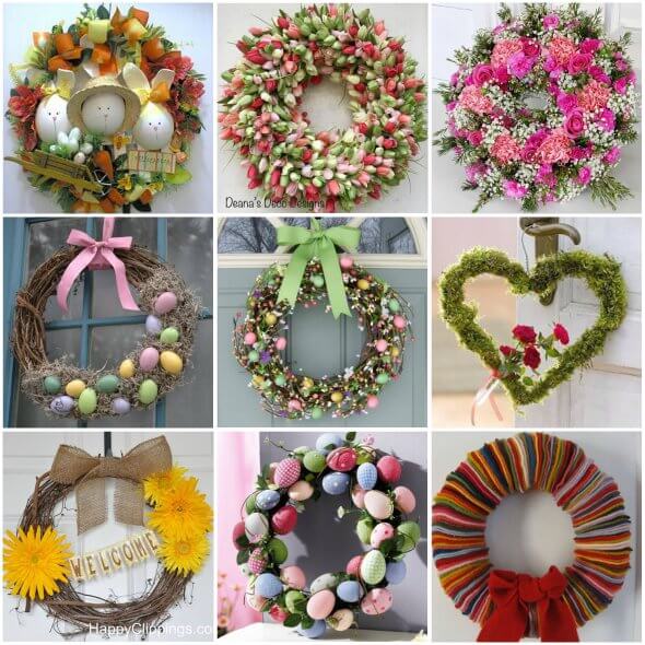 guirlanda de páscoa passo a passo