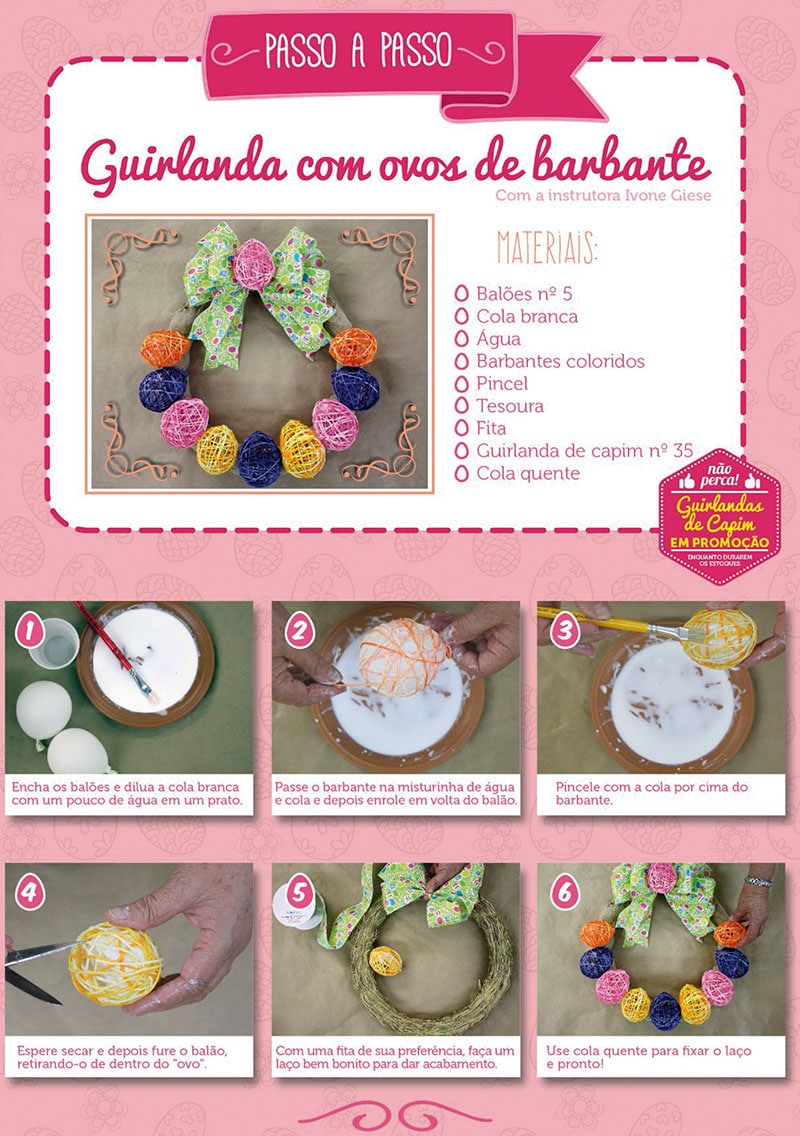 Materiais Essenciais para sua Guirlanda de Páscoa DIY