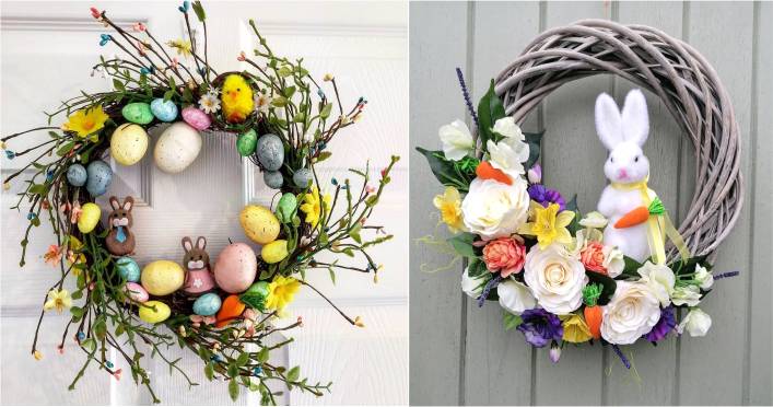 guirlanda de páscoa passo a passo