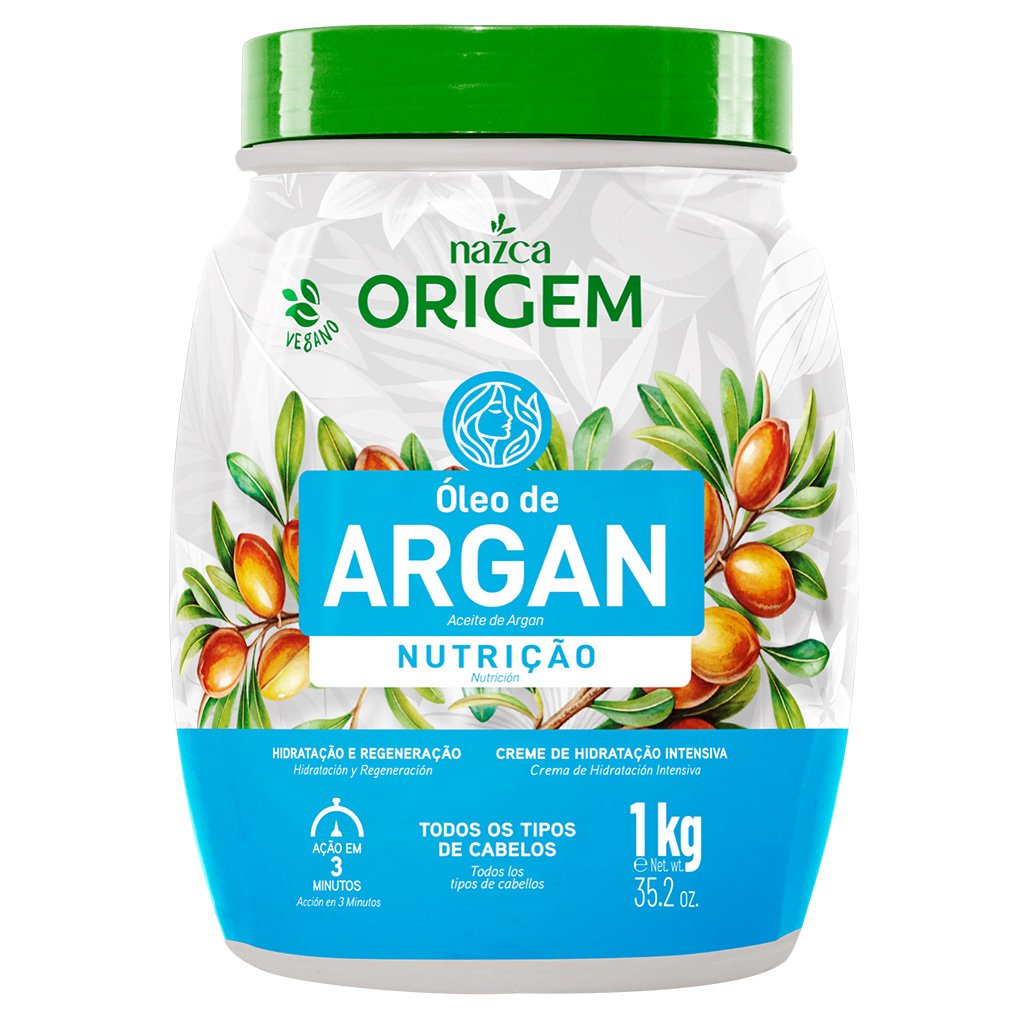 óleo de argan puro para umectação