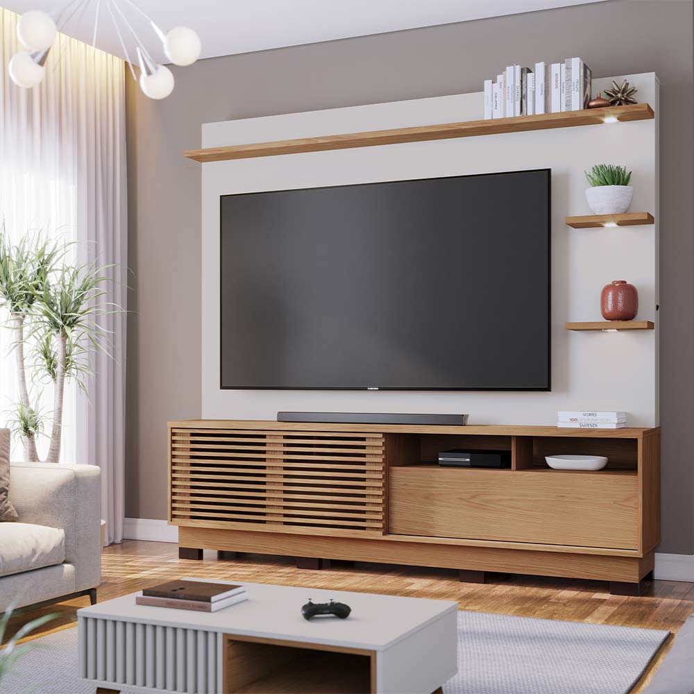 painel ripado para sala moderno