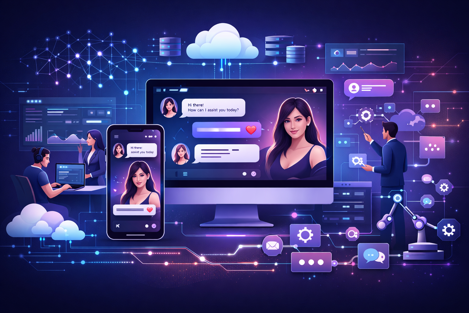 IA para criação de chatbots para agendar consultorias ou demonstrações