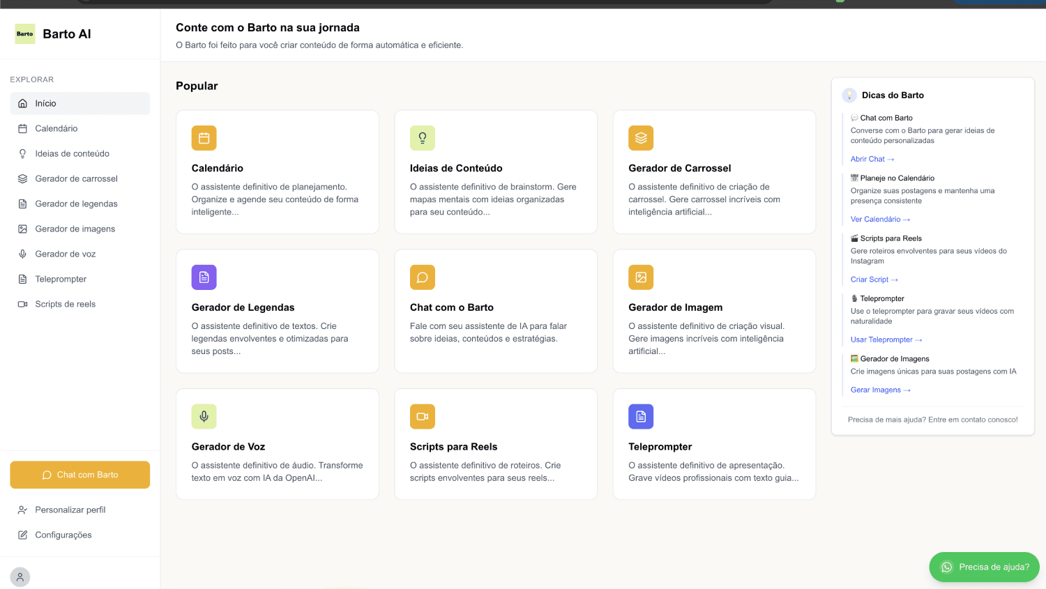IA para criação de conteúdo para TikTok ecommerce
