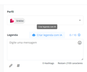 Gerador de legendas automáticas para Reels